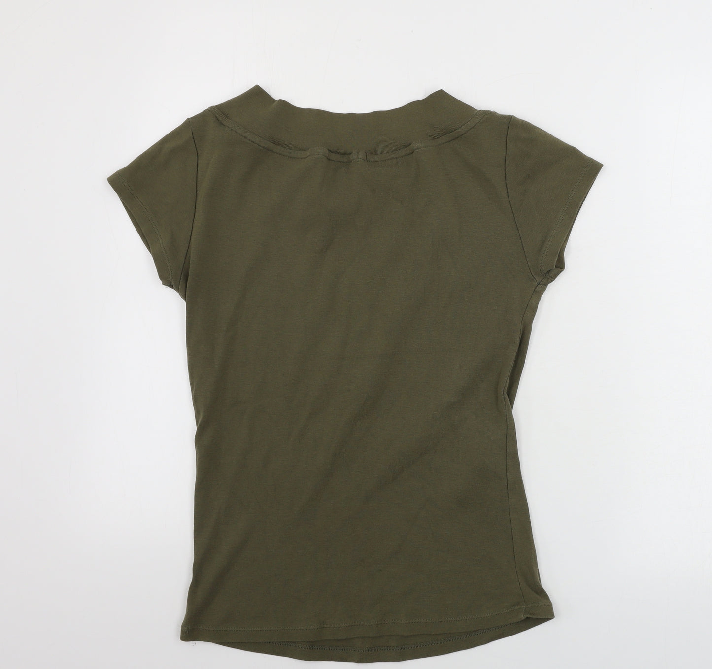 Marks and Spencer  Womens Brown Houndstooth  Basic T-Shirt Size M