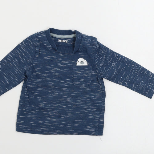 Nutmeg  Boys Blue   Basic T-Shirt Size 3-6 Months