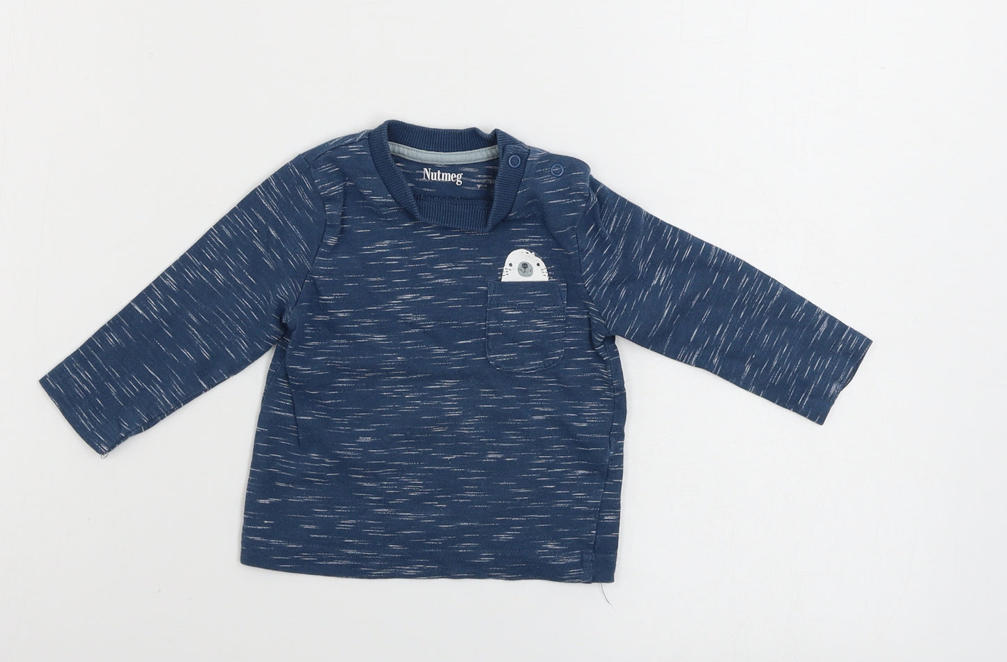 Nutmeg  Boys Blue   Basic T-Shirt Size 3-6 Months