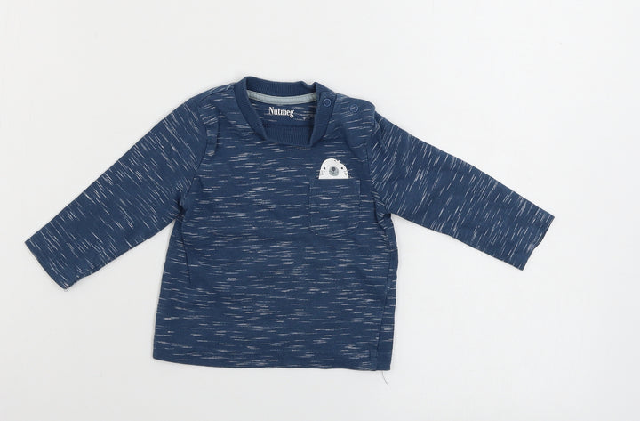 Nutmeg  Boys Blue   Basic T-Shirt Size 3-6 Months