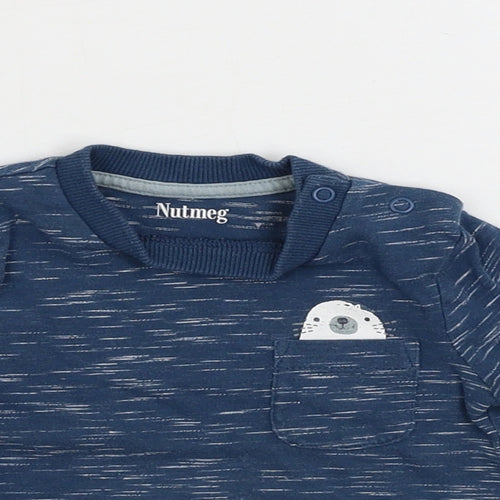 Nutmeg  Boys Blue   Basic T-Shirt Size 3-6 Months