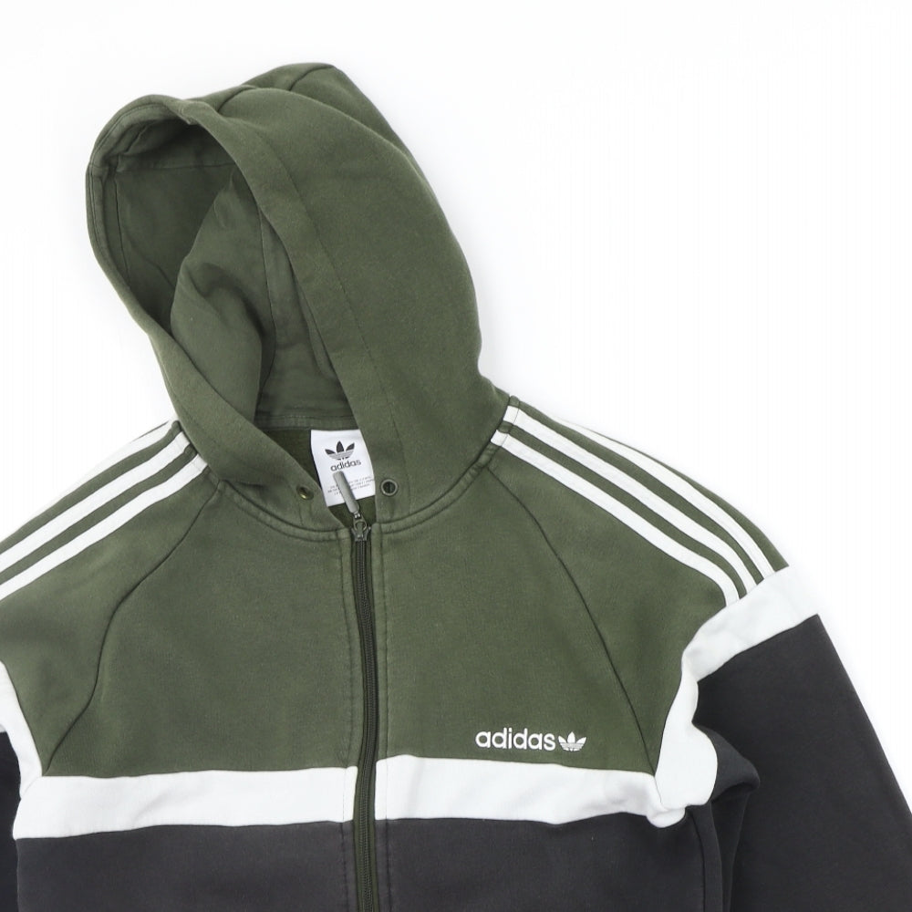 adidas Mens Green Geometric  Jacket  Size S