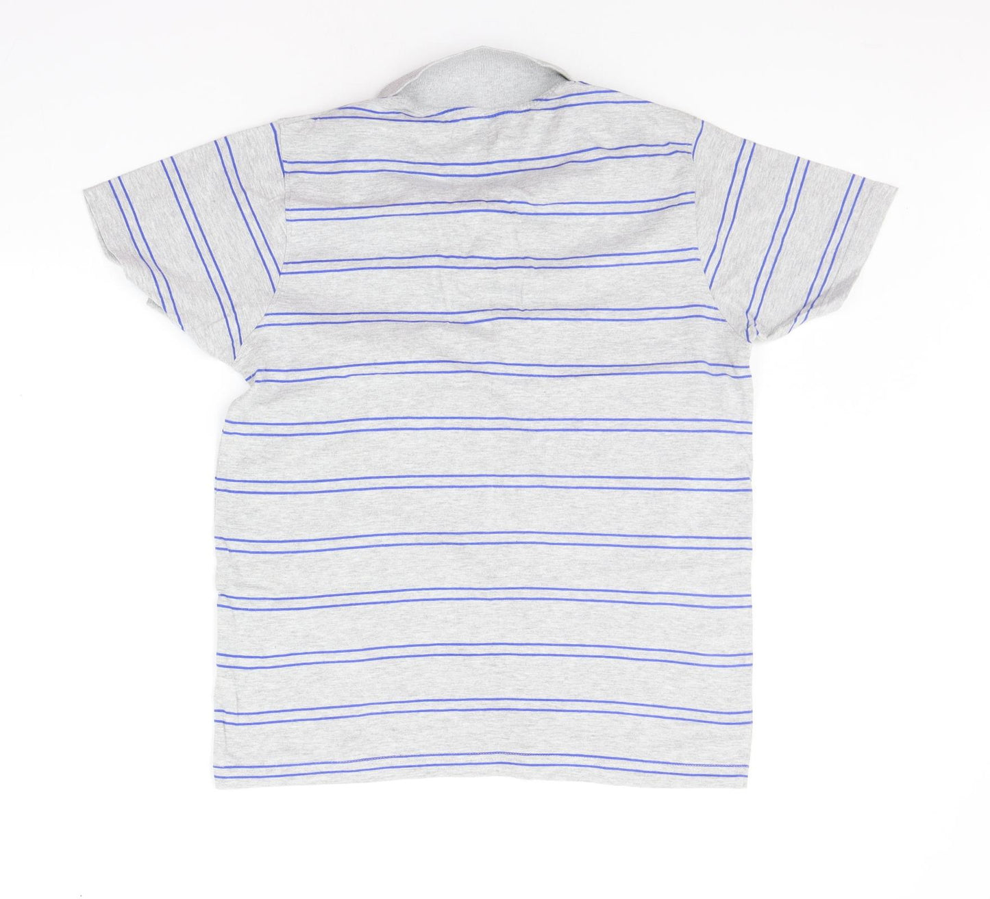 TEX Mens Grey Striped   Polo Size M