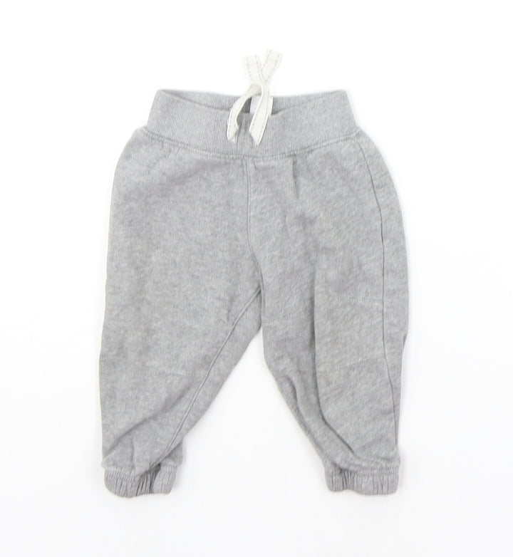 George Baby Grey Jogger Trousers Size 9-12 Months