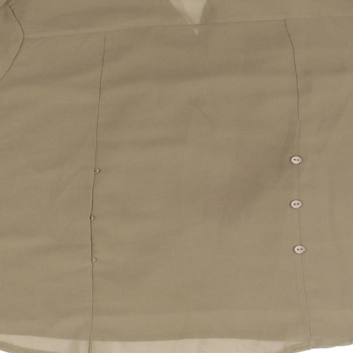 Preworn Womens Green   Basic Button-Up Size M