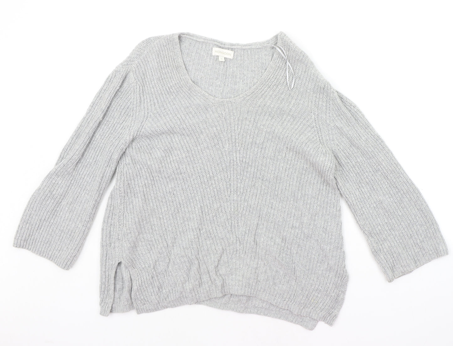 Monsoon Womens Grey   Pullover Jumper Size S