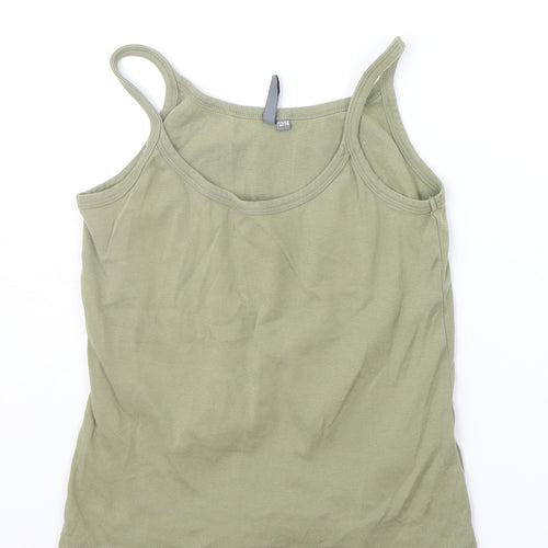 Wardrobe Essentials Girls Green   Basic Tank Size 12 Years