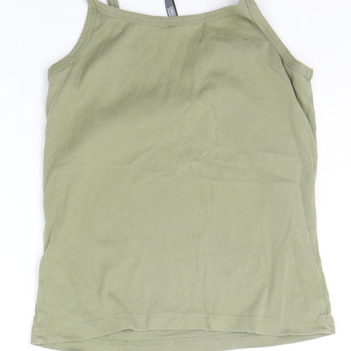 Wardrobe Essentials Girls Green   Basic Tank Size 12 Years