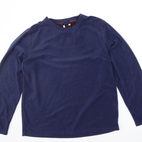 Cargo Bay Mens Blue Solid   Pyjama Top Size L