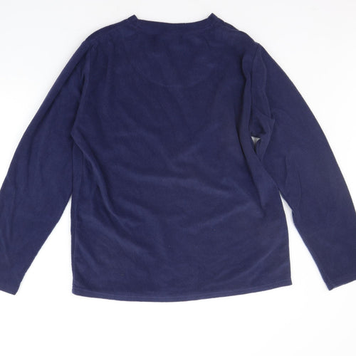 Cargo Bay Mens Blue Solid   Pyjama Top Size L