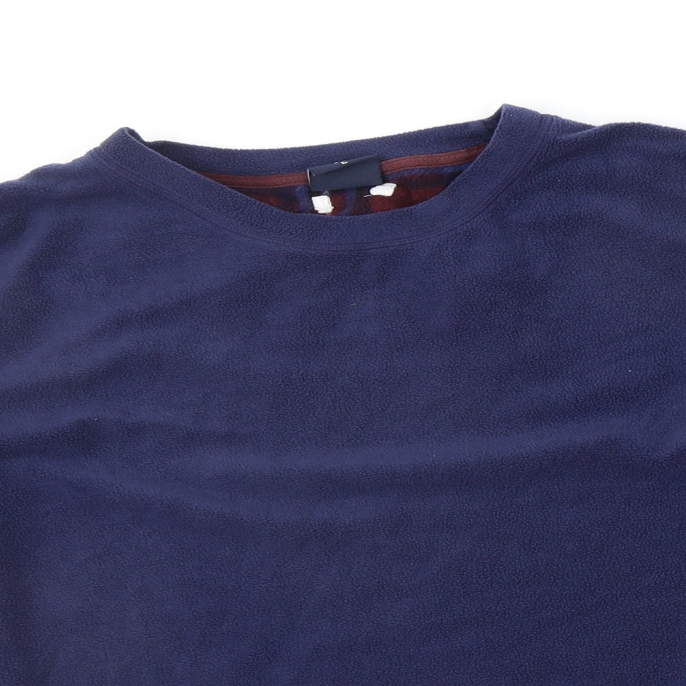 Cargo Bay Mens Blue Solid   Pyjama Top Size L
