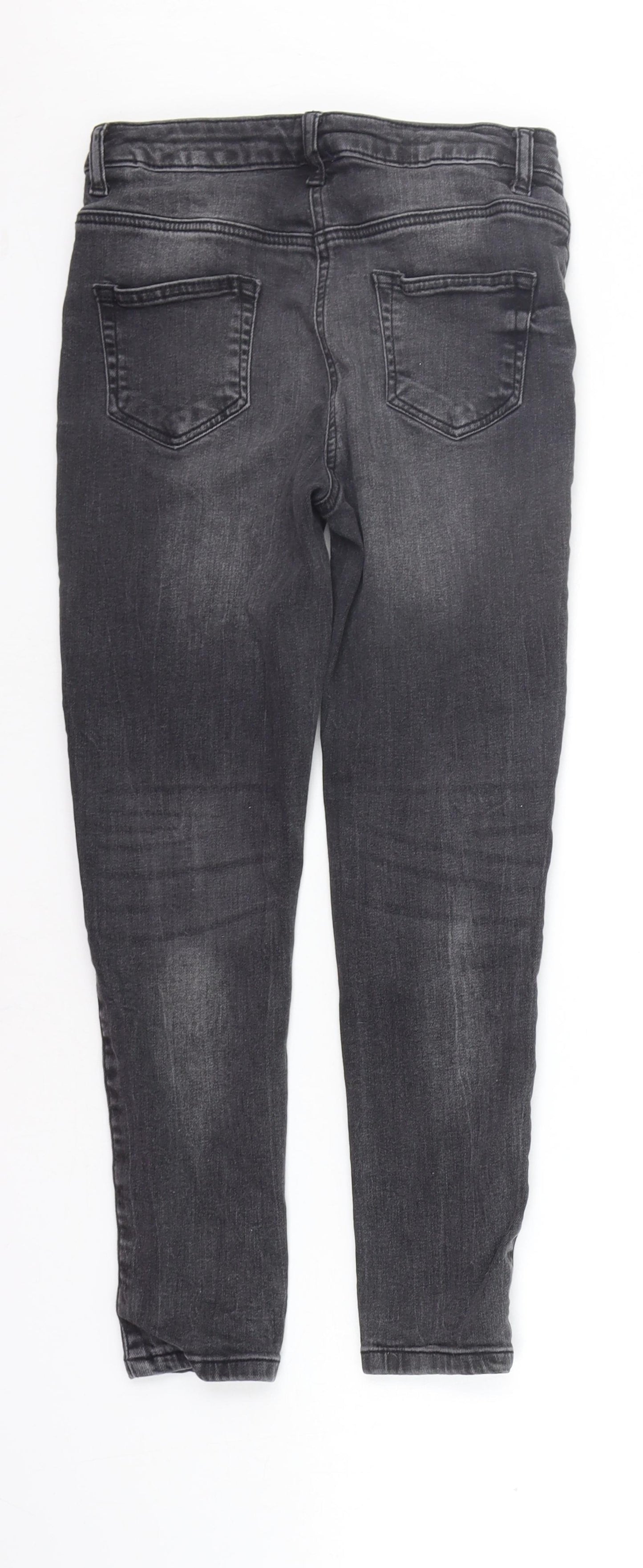 NEXT Girls Grey   Straight Jeans Size 10 Years