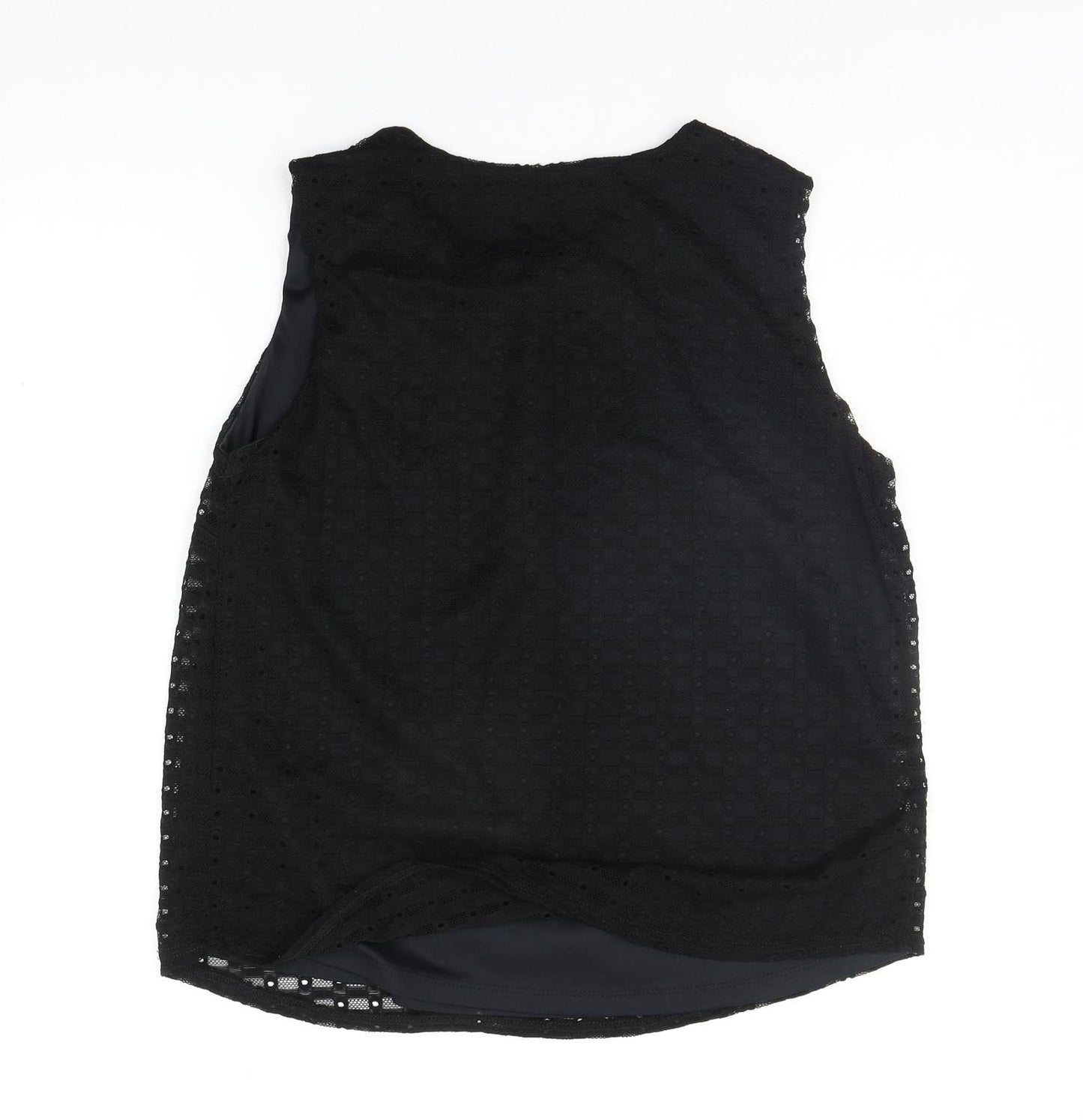 Papaya Womens Black   Basic T-Shirt Size 14