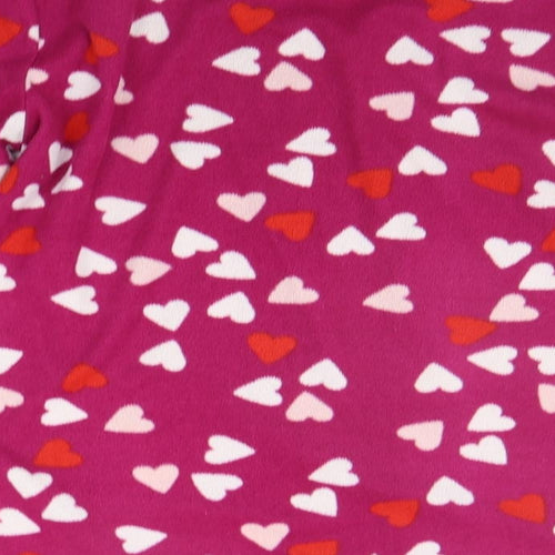 Marks and Spencer Girls Purple Geometric  Top Pyjama Top Size 8 Years  - HEARTS
