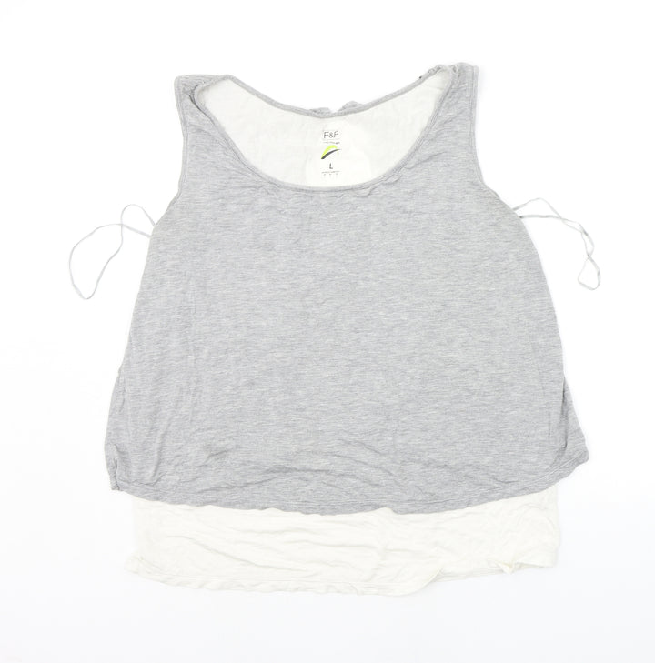 F&F Womens Grey Pullover Jumper Size L
