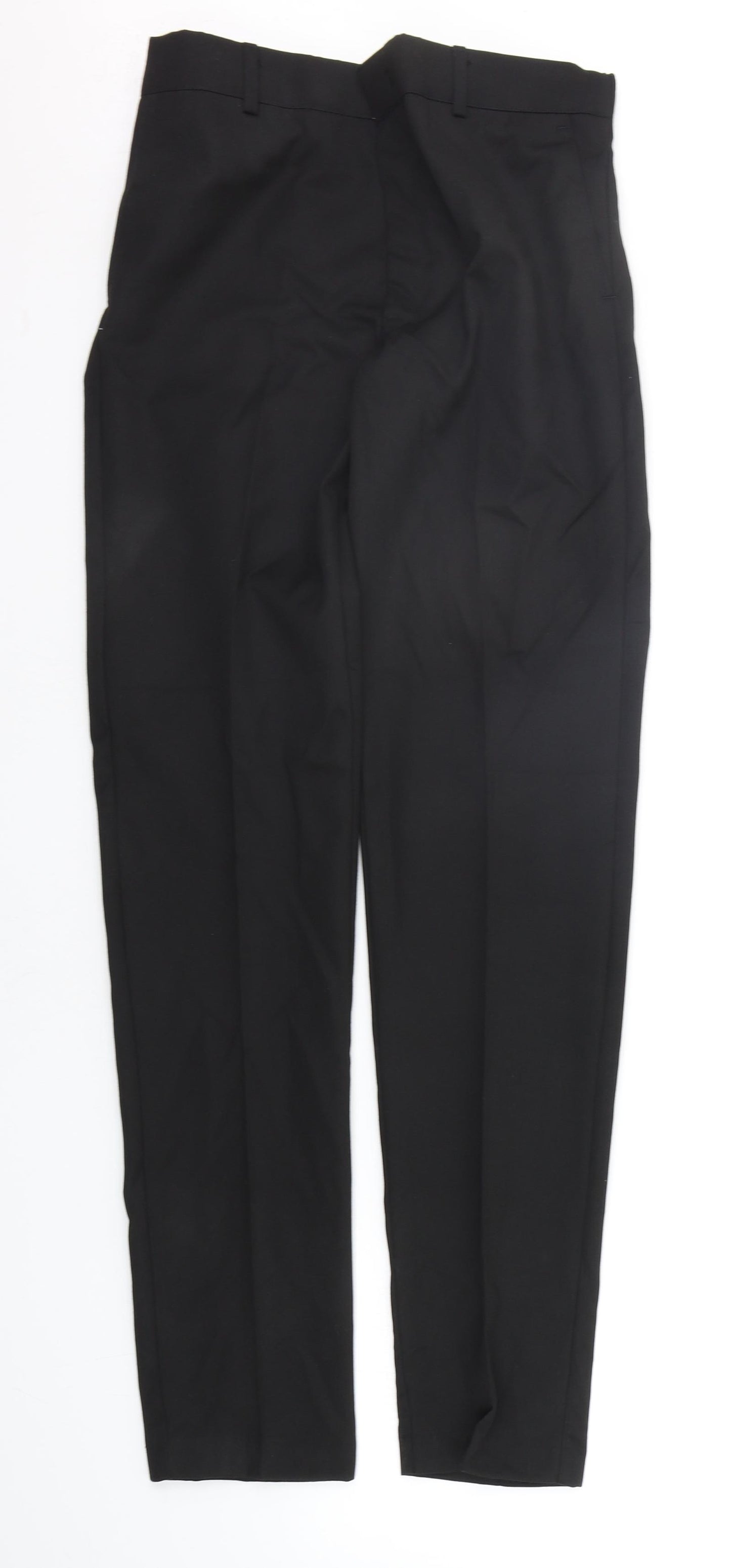 Preworn Boys Black   Chino Trousers Size 15 Years