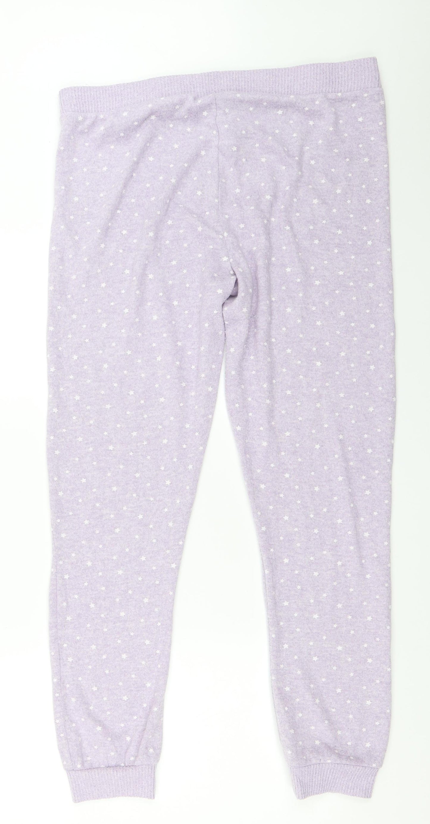 Primark Womens Purple Solid  Top Pyjama Pants Size M