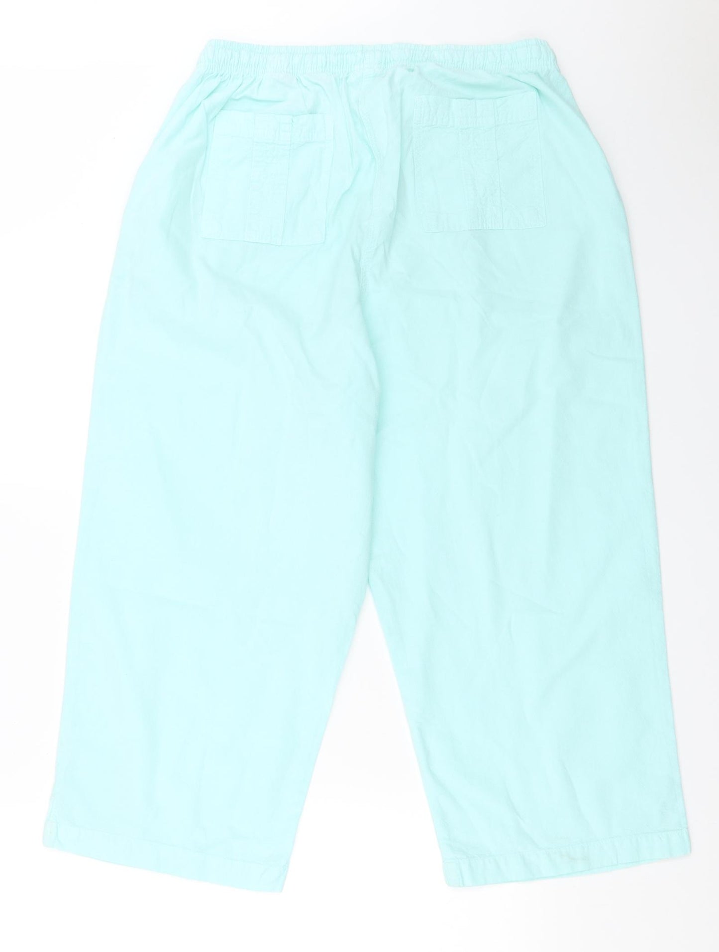 ERIKA Womens Blue   Cropped Trousers Size M L21 in