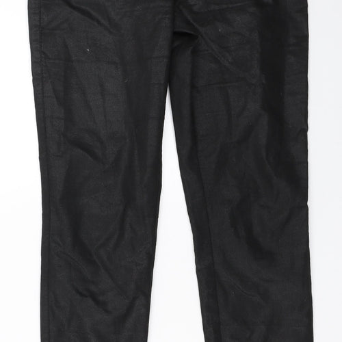 H&M Womens Black   Capri Trousers Size 38 L29 in
