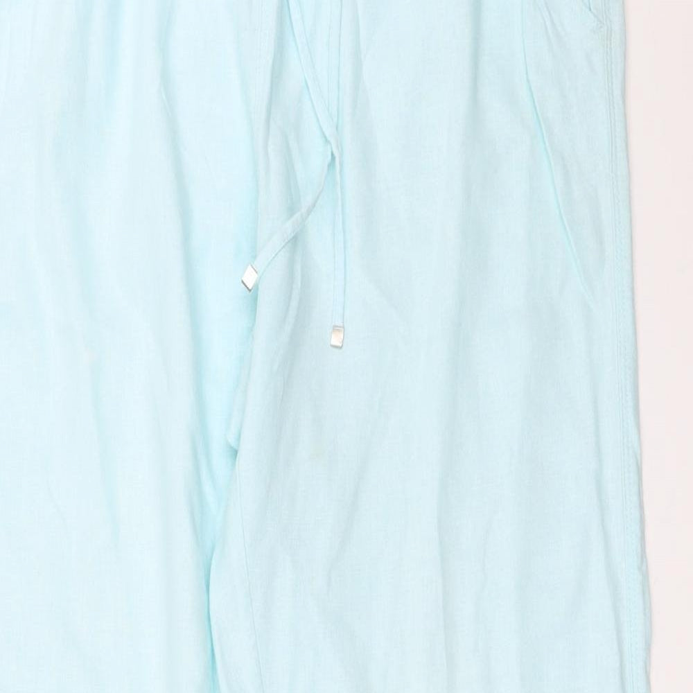 Peacocks Womens Blue   Trousers  Size 12 L30 in