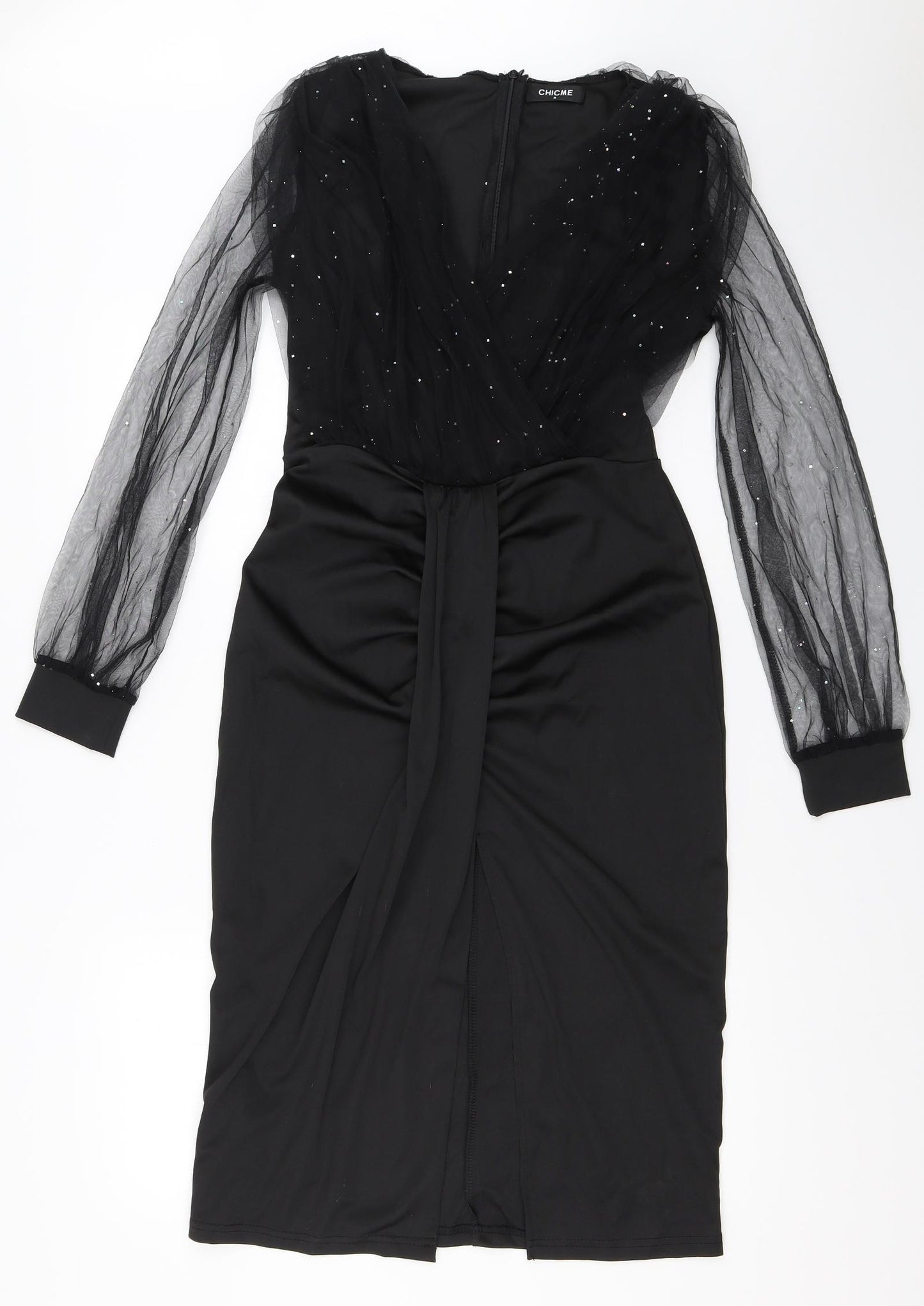 Chic Me Womens Black   Shift  Size M