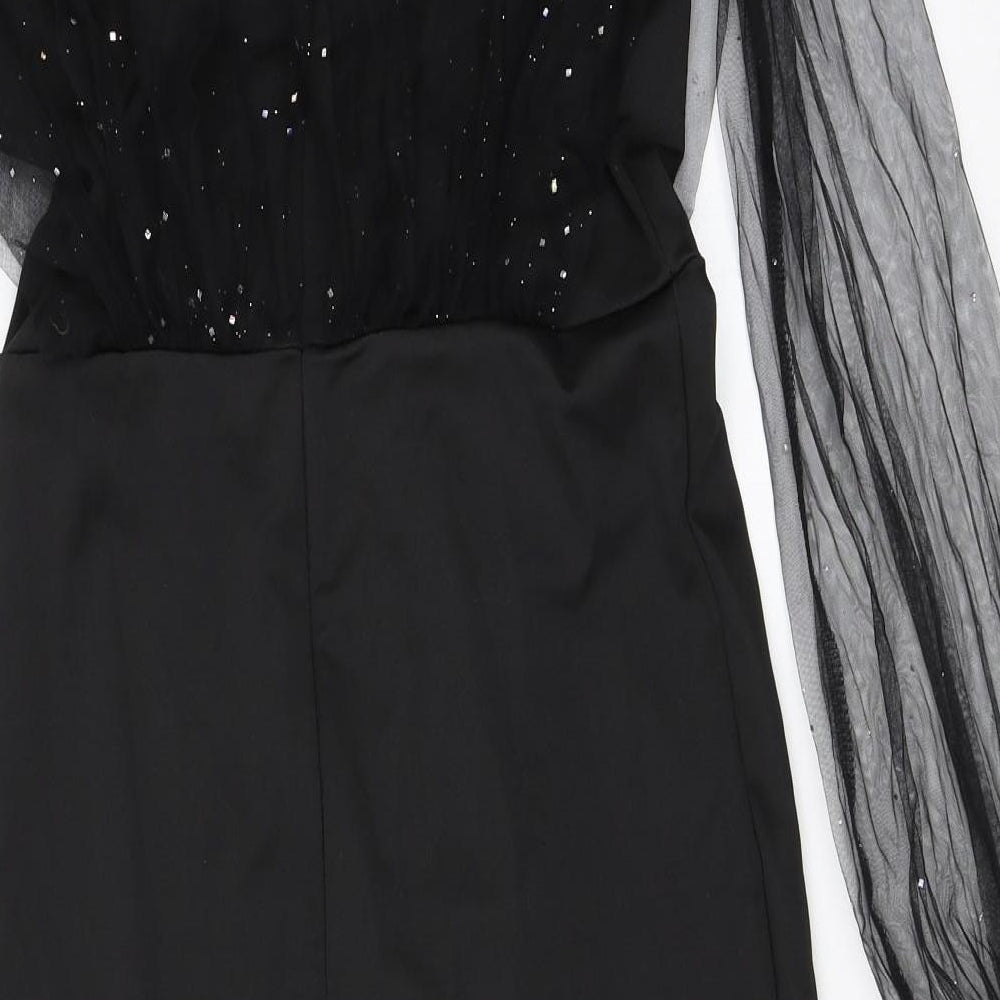 Chic Me Womens Black   Shift  Size M