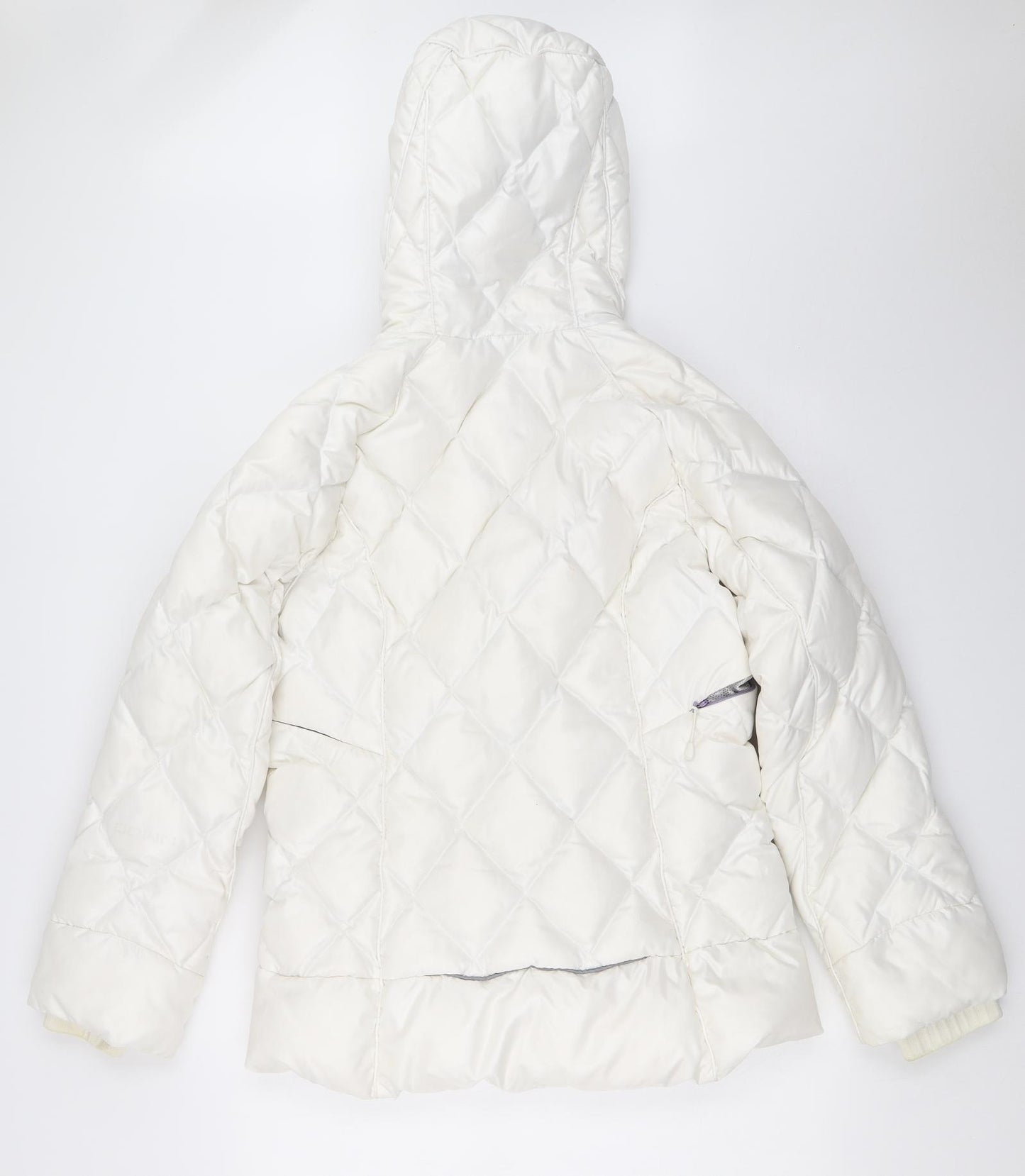 Tenson Womens White   Puffer Jacket Coat Size 38