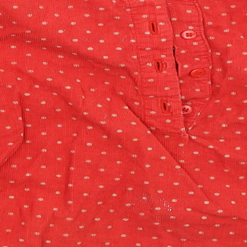 Mini Club Girls Red Polka Dot  Basic Blouse Size 3-4 Years