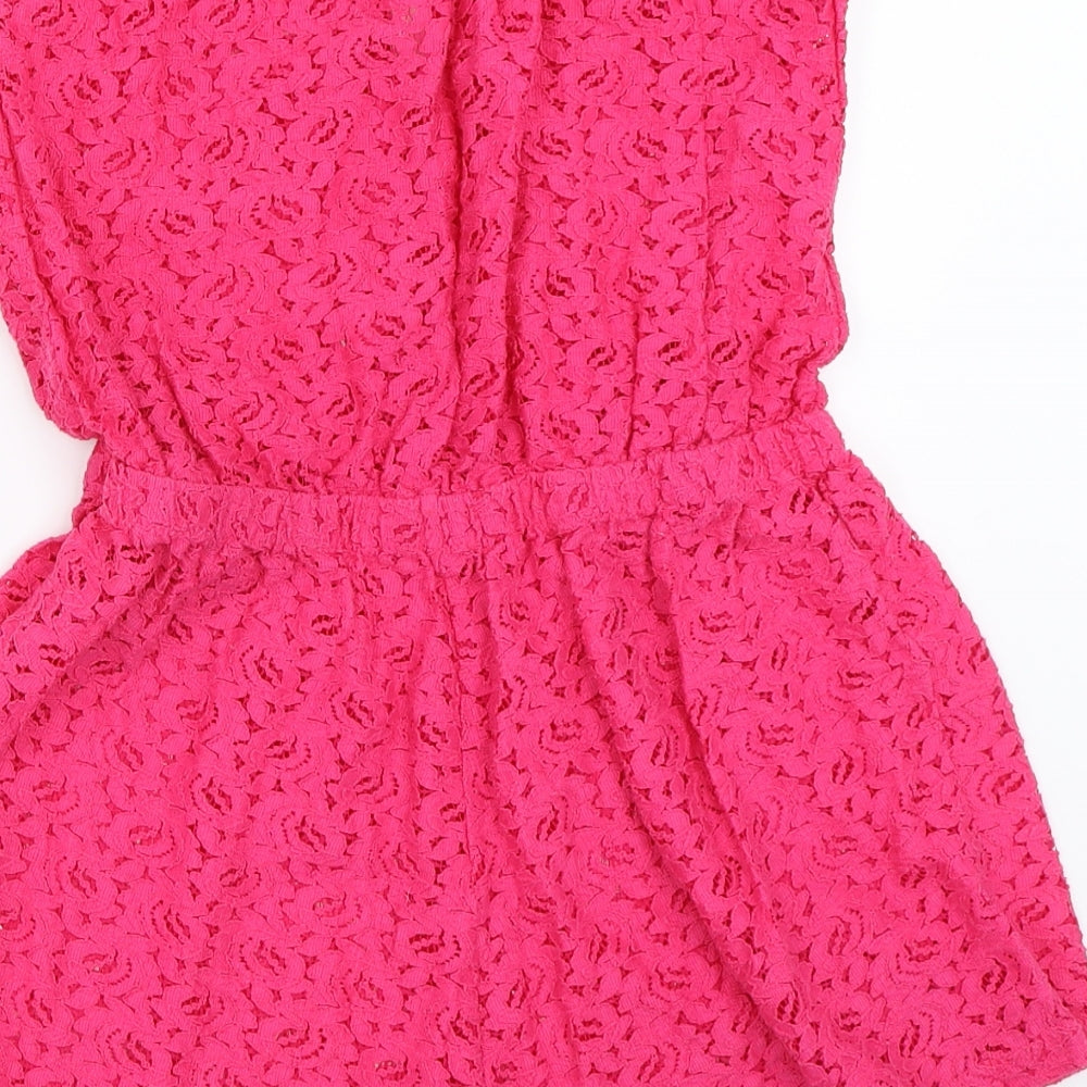 Primark Womens Pink   Playsuit One-Piece Size 10