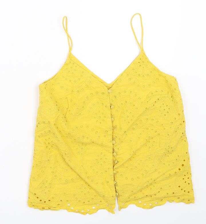 New Look Womens Yellow   Camisole Blouse Size 6