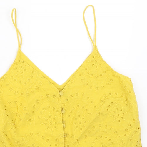 New Look Womens Yellow   Camisole Blouse Size 6