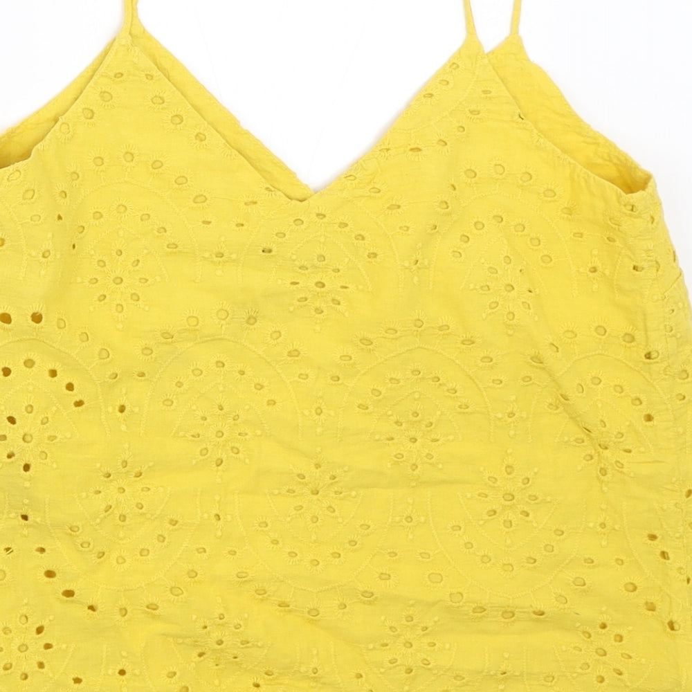 New Look Womens Yellow   Camisole Blouse Size 6