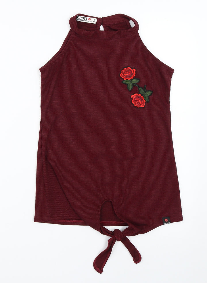 Hot Kiss Womens Red   Basic Tank Size S