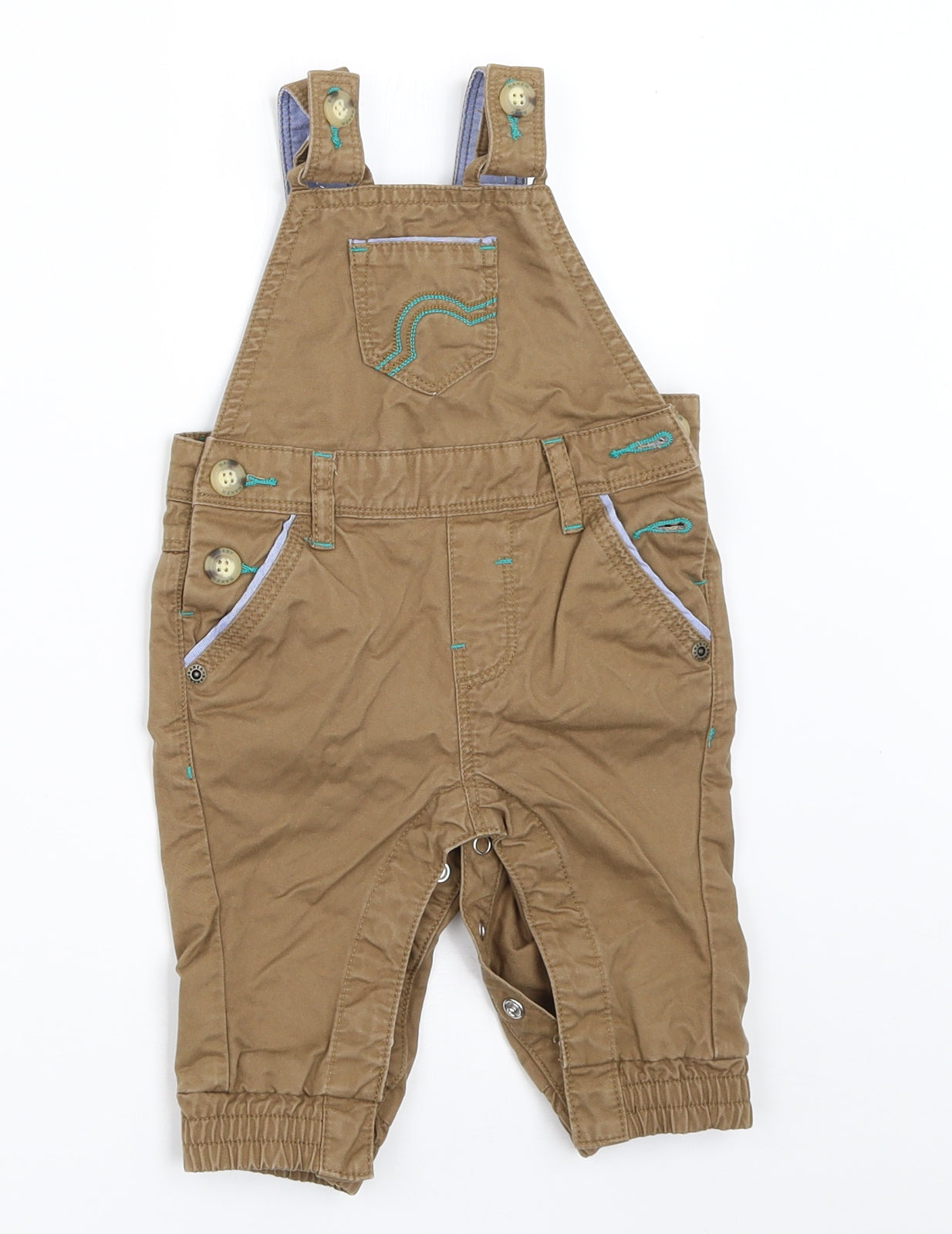 Ted Baker Boys Brown   Dungaree One-Piece Size 3-6 Months
