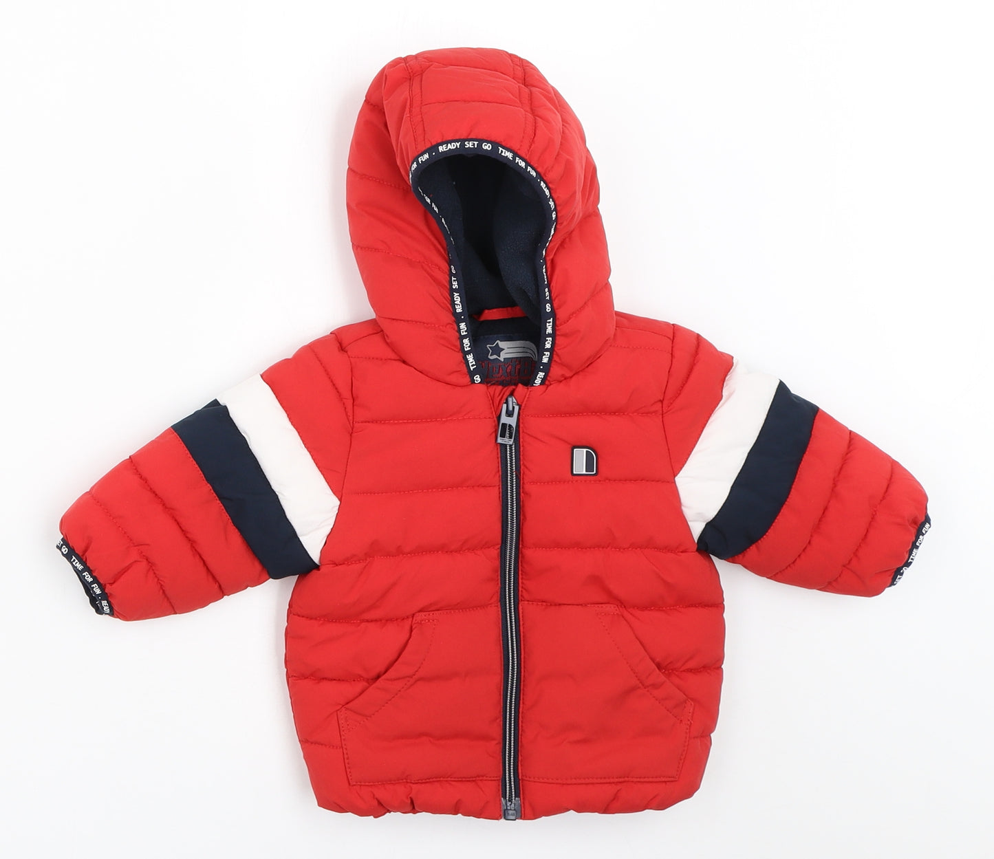 NEXT Boys Red   Puffer Jacket Coat Size 3-6 Months