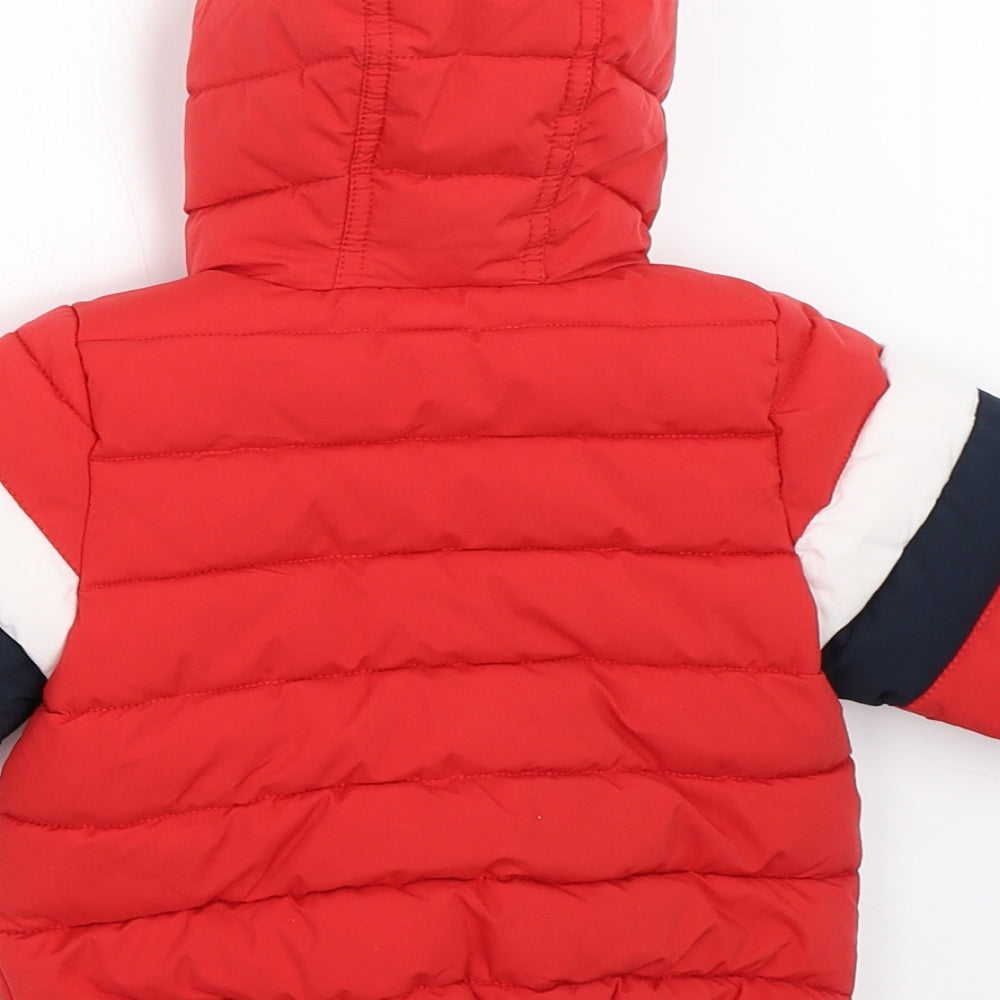 NEXT Boys Red   Puffer Jacket Coat Size 3-6 Months