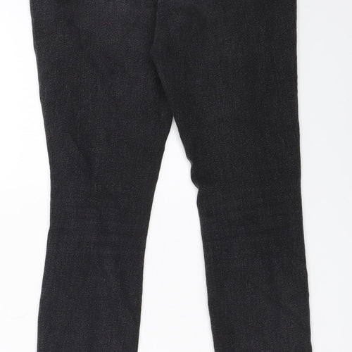 Boohoo Womens Black  Denim Skinny Jeans Size 8 L28 in