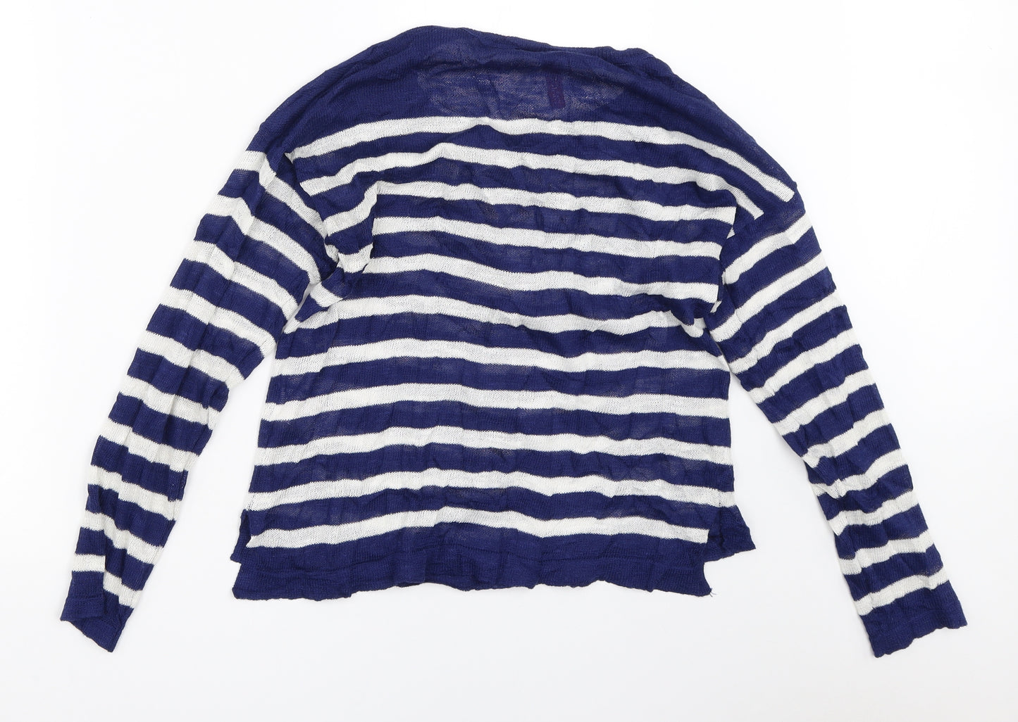 H&M Womens Blue Striped  Pullover Jumper Size XS