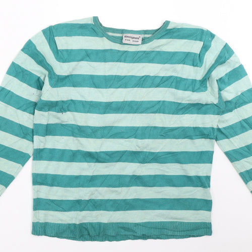 Atmosphere Womens Green Striped  Pullover Jumper Size 12