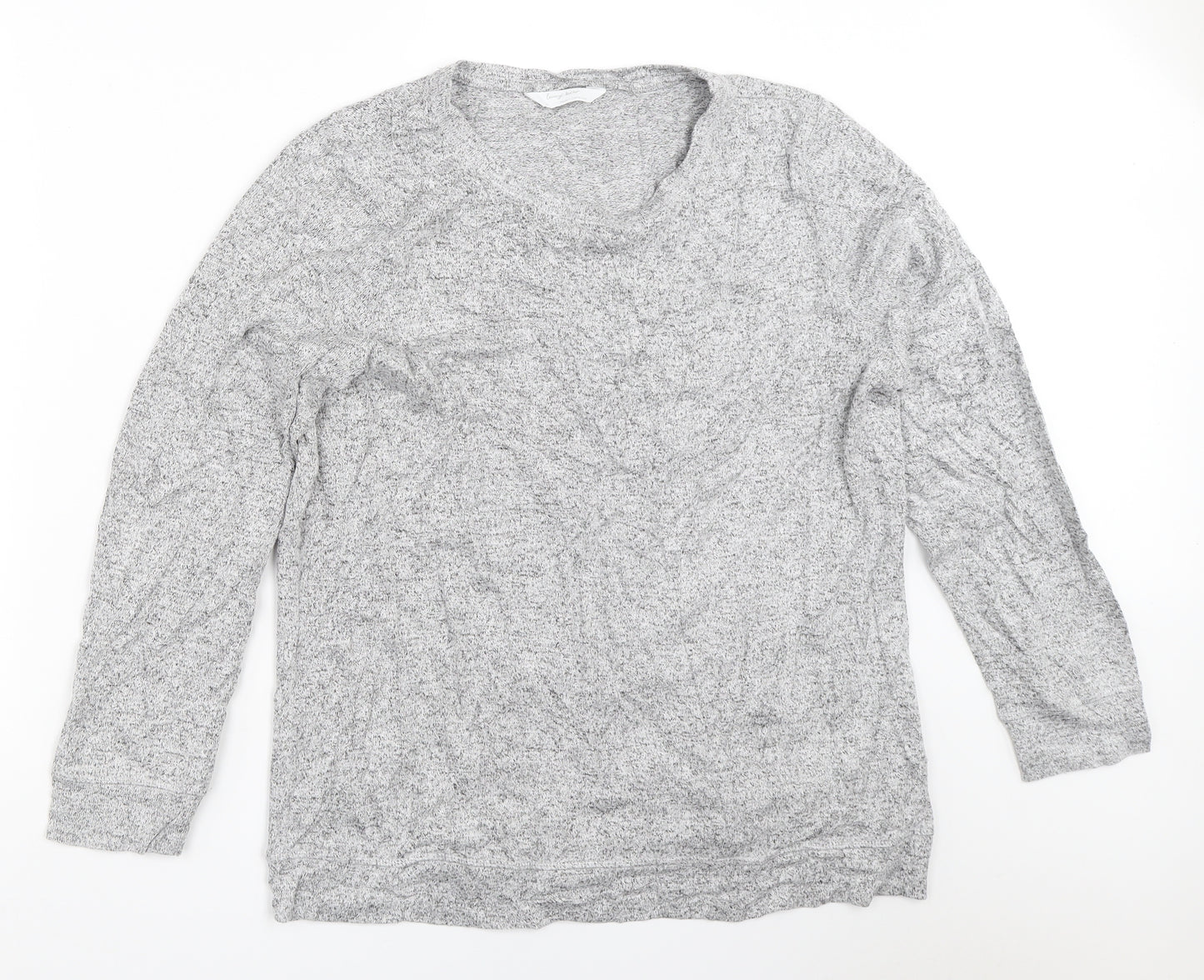 Marks and Spencer Womens Grey Solid  Top Pyjama Top Size 14