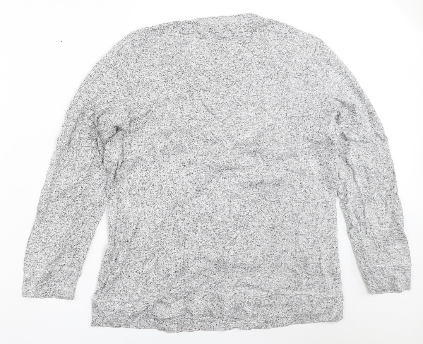 Marks and Spencer Womens Grey Solid  Top Pyjama Top Size 14