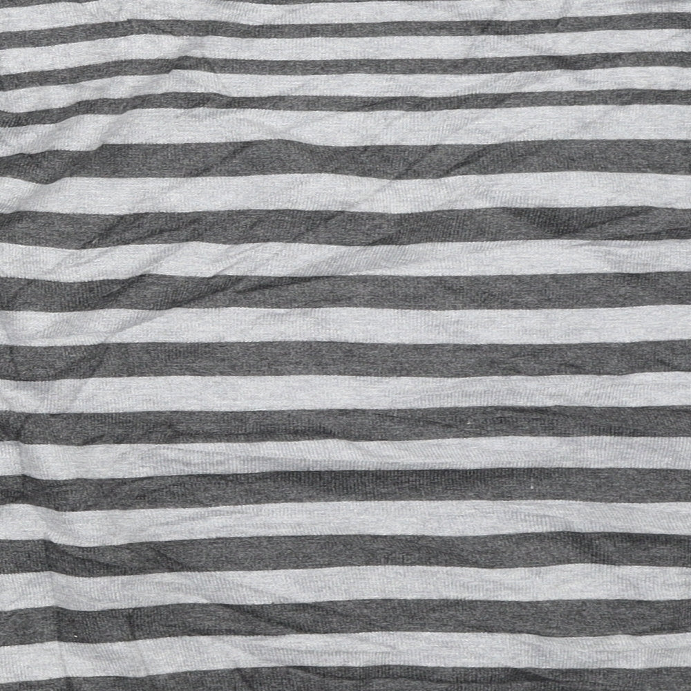 BHS Womens Grey Striped  Pullover Jumper Size 16