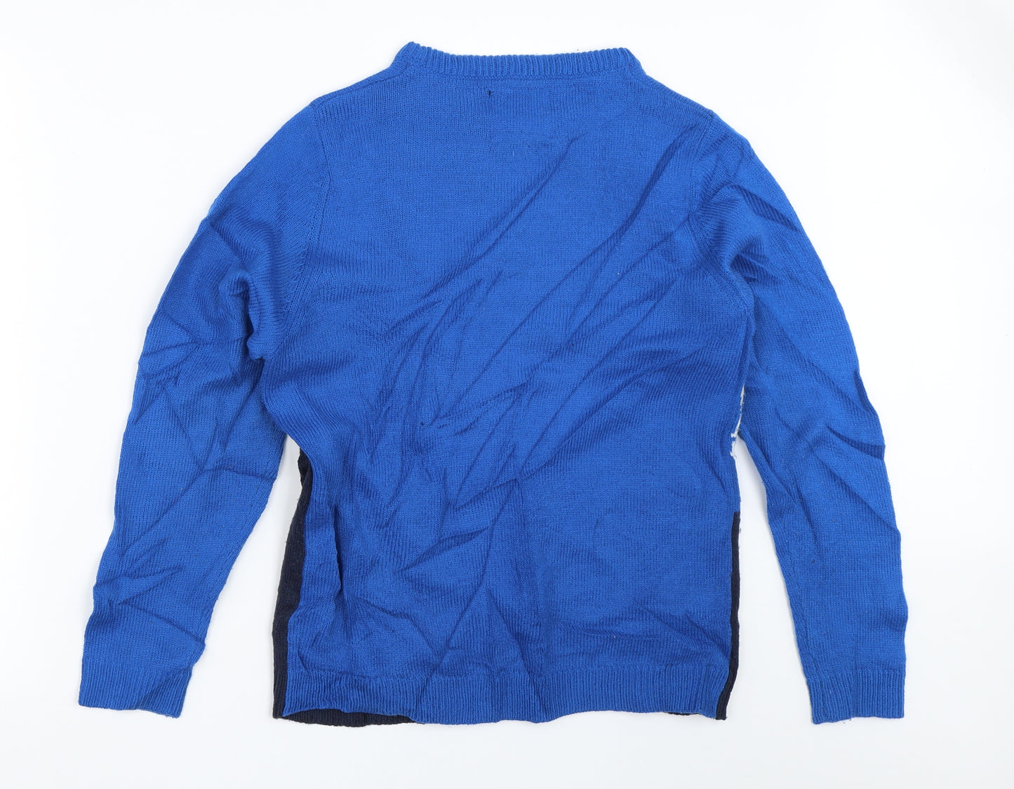 Threadboys Boys Blue   Pullover Jumper Size 13 Years  - christmas