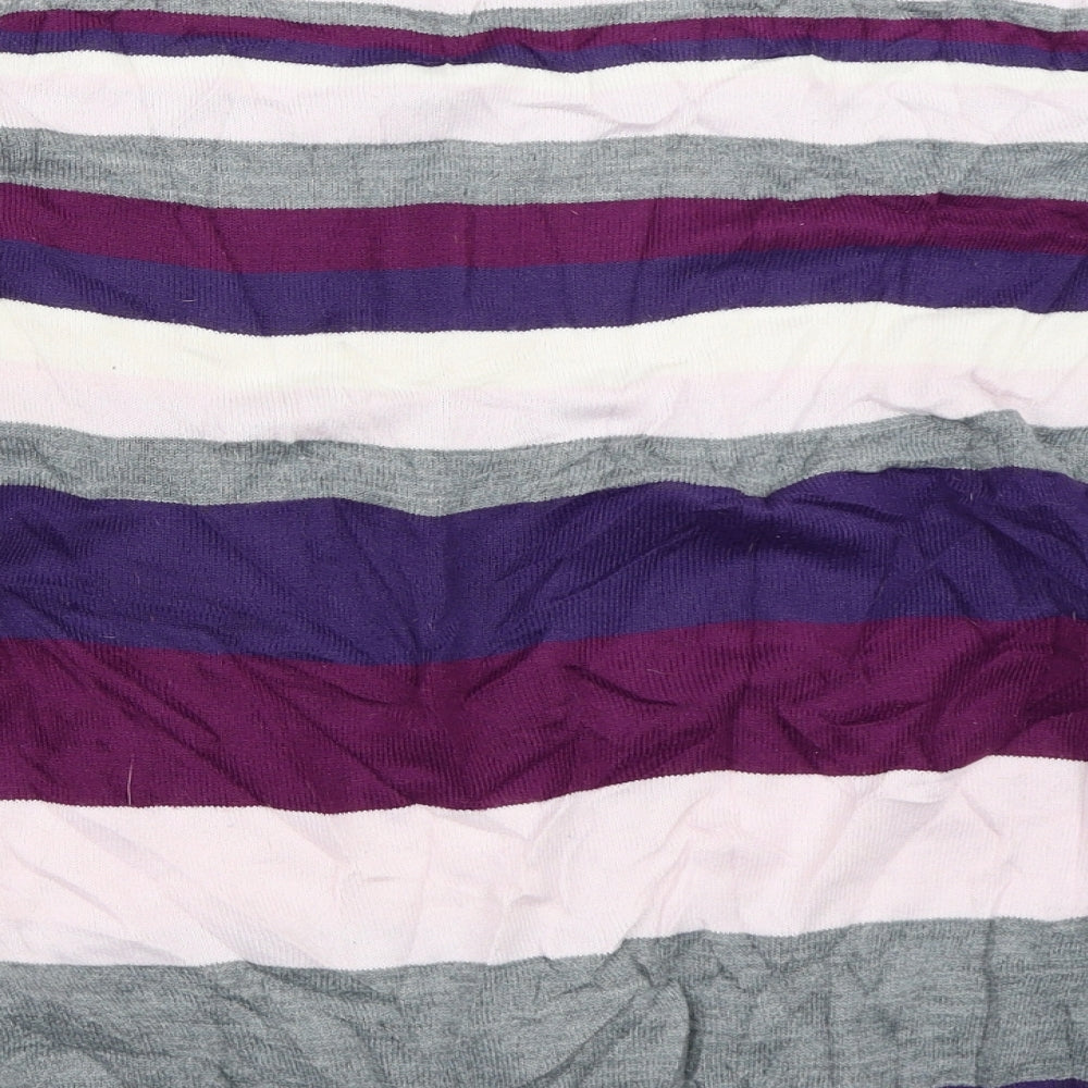 Bonmarché Womens Purple Striped  Pullover Jumper Size 24