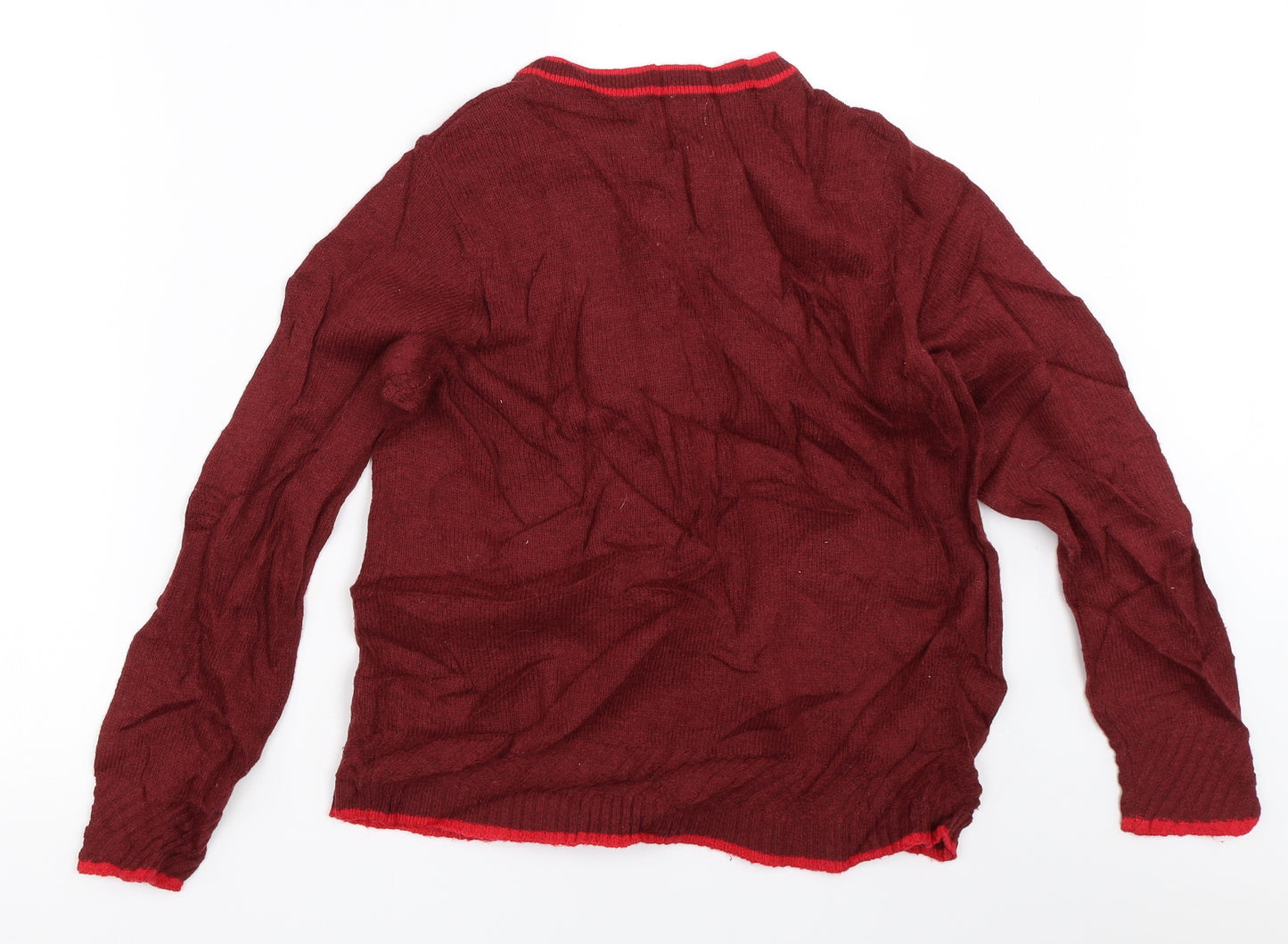 Marks and Spencer Womens Red   Cardigan Jumper Size 14