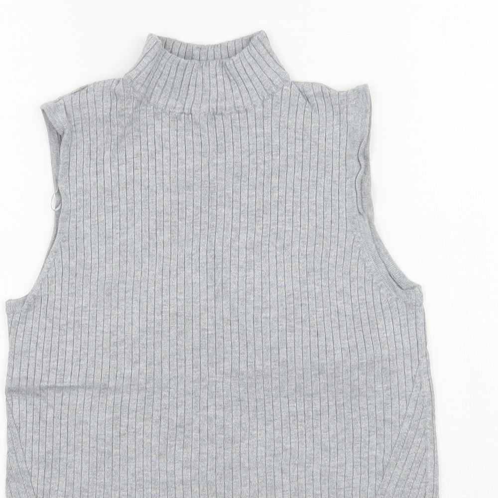 Marks and Spencer Womens Grey   Basic T-Shirt Size 12
