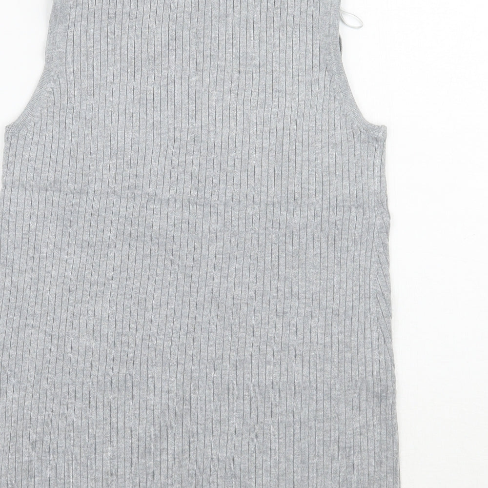 Marks and Spencer Womens Grey   Basic T-Shirt Size 12
