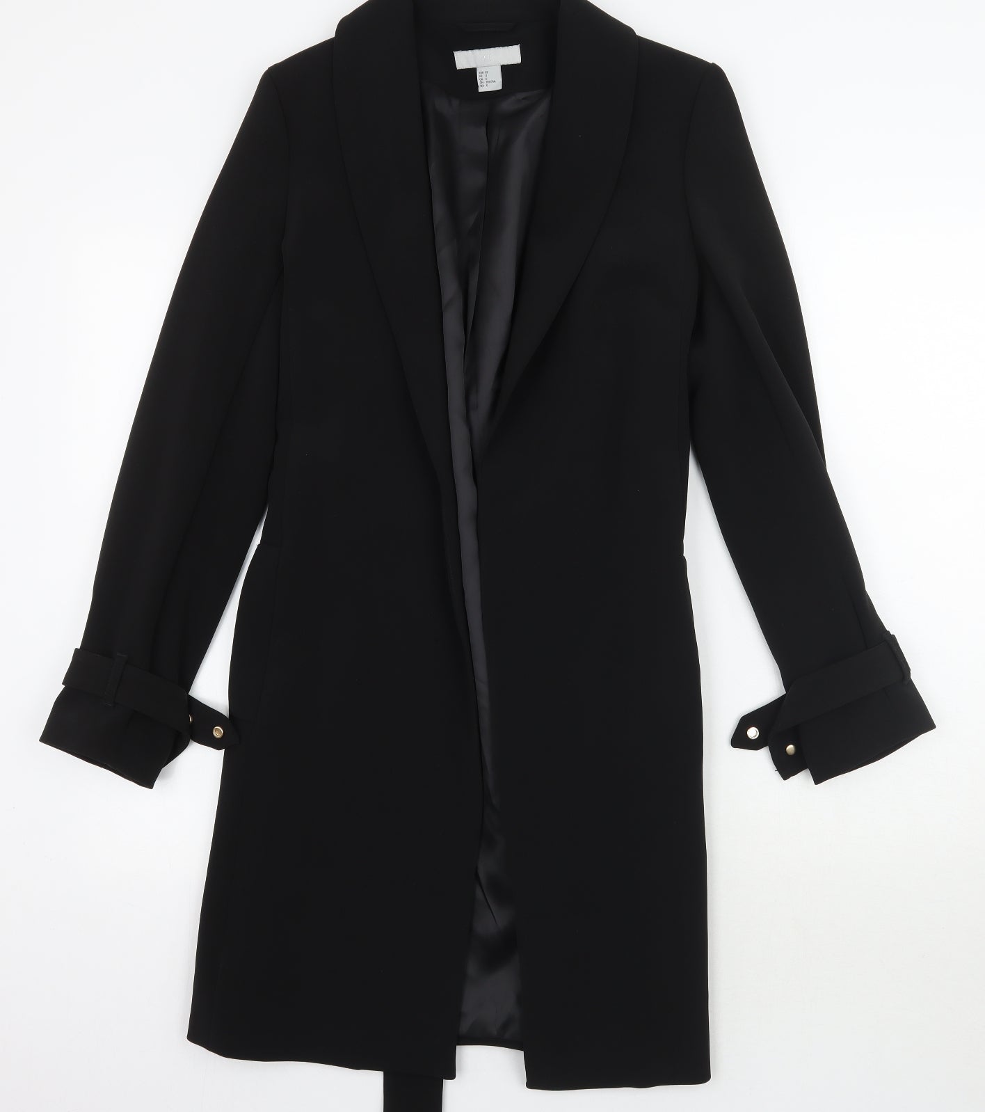 H&M Womens Black   Jacket Coat Size 2XS  - Size 0 uk