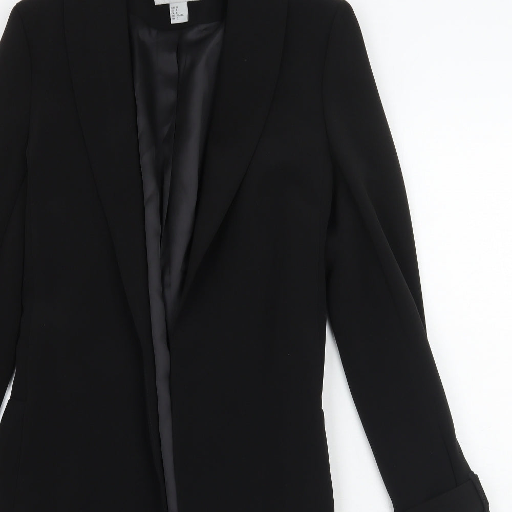 H&M Womens Black   Jacket Coat Size 2XS  - Size 0 uk