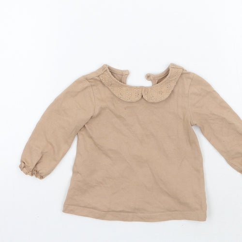 George Girls Brown   Basic T-Shirt Size 3-6 Months